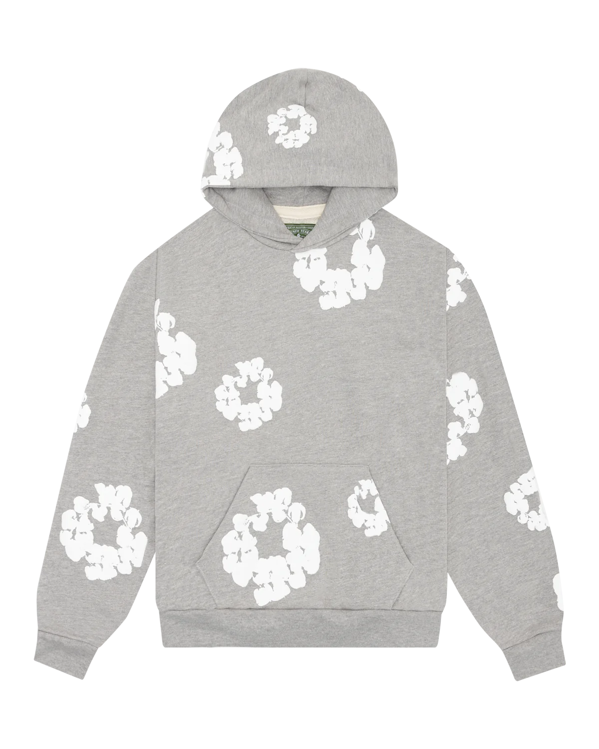 Gray Cotton Wreath Hoodie